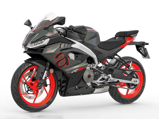2024-2025 Matte Black Grey Red Aprilia RS457 Fairing Kit