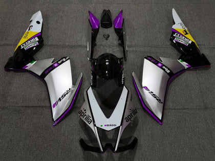 2009-2015 Aprilia RSV4 Silver Purple Black 1000 Fairing Kit