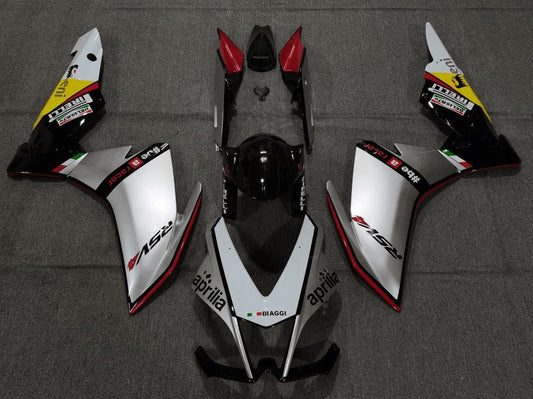 2009-2015 Silver Red Black Yellow Aprilia RSV4 1000 Fairing Kit