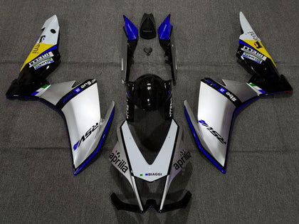 2009-2015 Aprilia RSV4 Silver Blue Black 1000 Fairing Kit