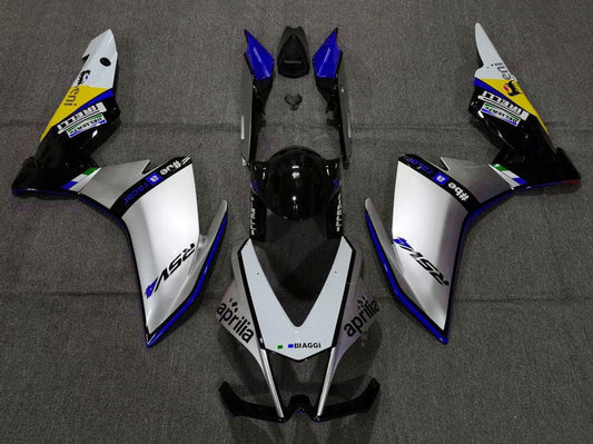 2009-2015 Silver Blue Black Aprilia RSV4 1000 Fairing Kit