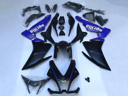 2009-2015 Aprilia RSV4 Matte Black Matte Blue 1000 Fairing Kit