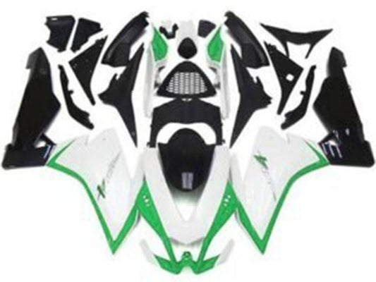 2009-2015 White Green Black Aprilia RSV4 1000 Fairing Kit