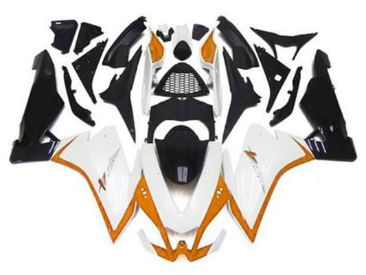 2009-2015 White Orange Black Aprilia RSV4 1000 Fairing Kit