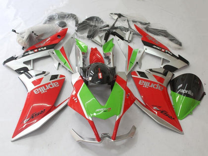2009-2015 Aprilia RSV4 Red Green Silver Black 1000 Fairing Kit