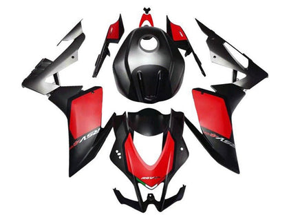 2009-2015 Aprilia RSV4 Matte Black Red Gray 1000 Fairing Kit