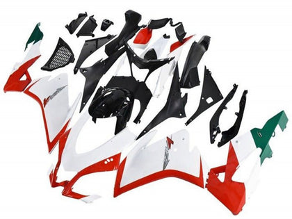 2009-2015 Aprilia RSV4 White Red Green Black 1000 Fairing Kit