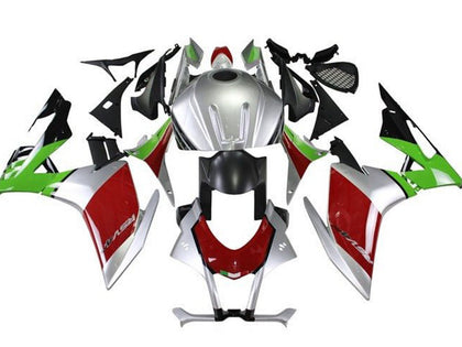 2009-2015 Aprilia RSV4 Silver Green Red 1000 Fairing Kit