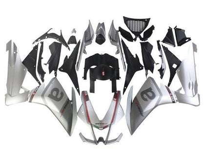 2009-2015 Aprilia RSV4 Silver Gray Red 1000 Fairing Kit