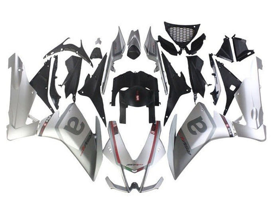 2009-2015 Silver Grey Red Aprilia RSV4 1000 Fairing Kit