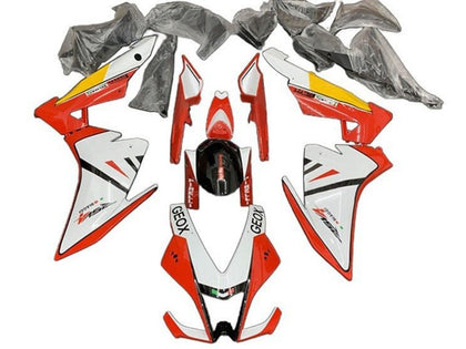 2009-2015 Aprilia RSV4 White Red Yellow 1000 Fairing Kit