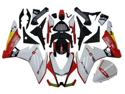 2009-2015 Aprilia RSV4 White Red Black Yellow 1000 Fairing Kit