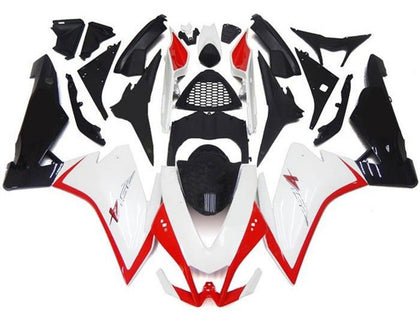 2009-2015 Aprilia RSV4 White Black Red 1000 Fairing Kit