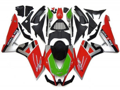 2009-2015 Aprilia RSV4 Red Silver Green Black 1000 Fairing Kit