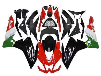 2009-2015 Aprilia RSV4 Red Black Green White 1000 Fairing Kit