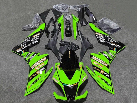 2009-2015 Green Black Aprilia RSV4 1000 Fairing Kit