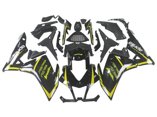 2009-2015 Black Yellow Aprilia RSV4 1000 Fairing Kit