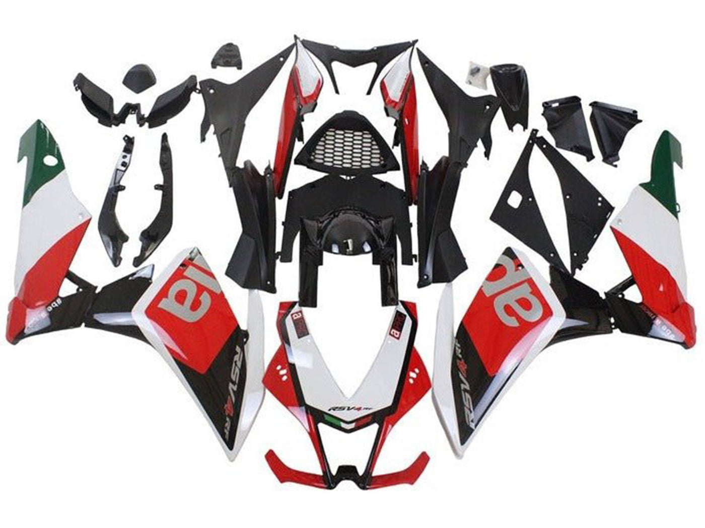 2009-2015 Black Red White Green Aprilia RSV4 1000 Fairing Kit