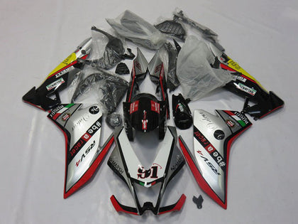 2009-2015 Aprilia RSV4 Silver Red Black White 1000 Fairing Kit