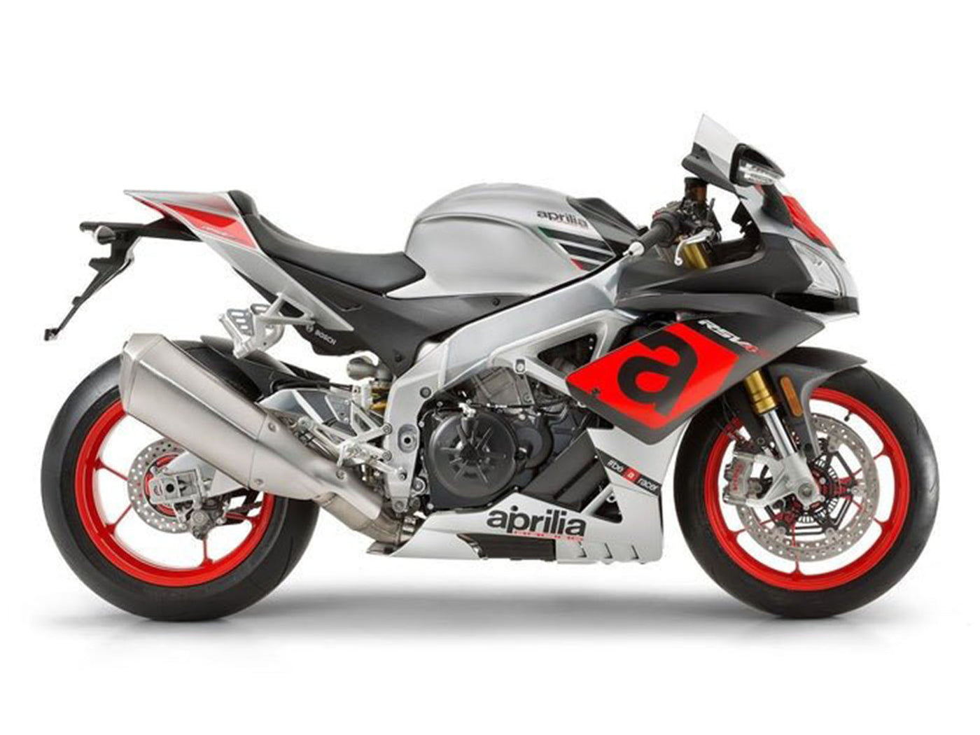 2016-2020 Matte Silver Black Red Aprilia RSV4 1000 Fairing Kit