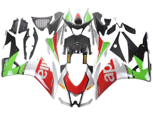 2016-2020 Silver Red Green Aprilia RSV4 1000 Fairing Kit