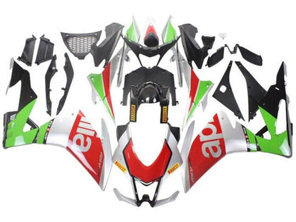 2016-2020 Aprilia RSV4 Silver Red Green 1000 Fairing Kit