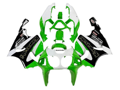 1996-2003 Kawasaki ZX-7R Green White Black Gold Fairing Kit