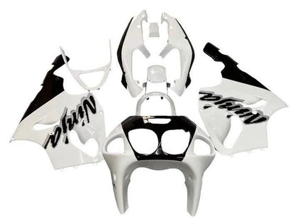 1996-2003 Kawasaki ZX-7R White Black Fairing Kit