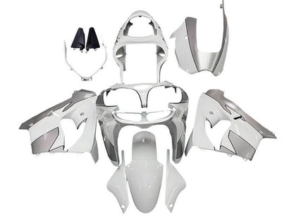 2000-2001 Kawasaki ZX-9R White Silver Fairing Kit