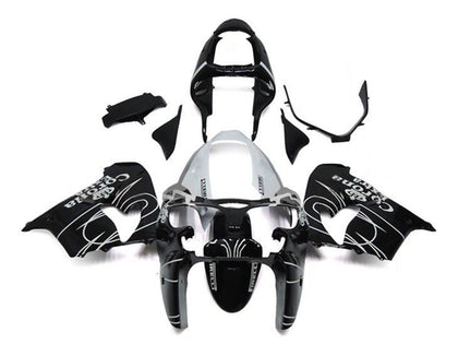 2002-2003 Kawasaki ZX-9R Black White Corona Fairing Kit