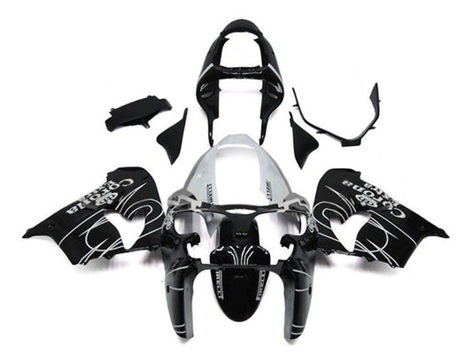 2002-2003 Black White Corona Kawasaki ZX9R Fairing Kit