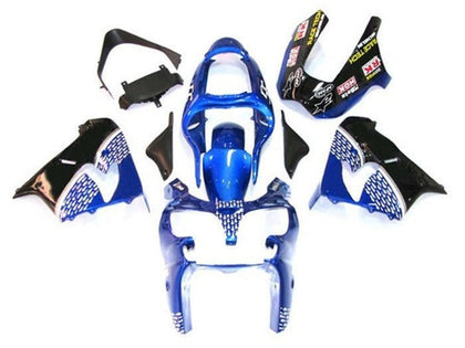 2002-2003 Kawasaki ZX-9R Blue Black White Arrows Fairing Kit