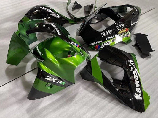 2002-2003 Green Black Elf Kawasaki ZX9R Fairing Kit
