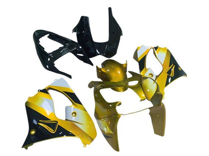 2002-2003 Kawasaki ZX-9R Yellow Black White Fairing Kit
