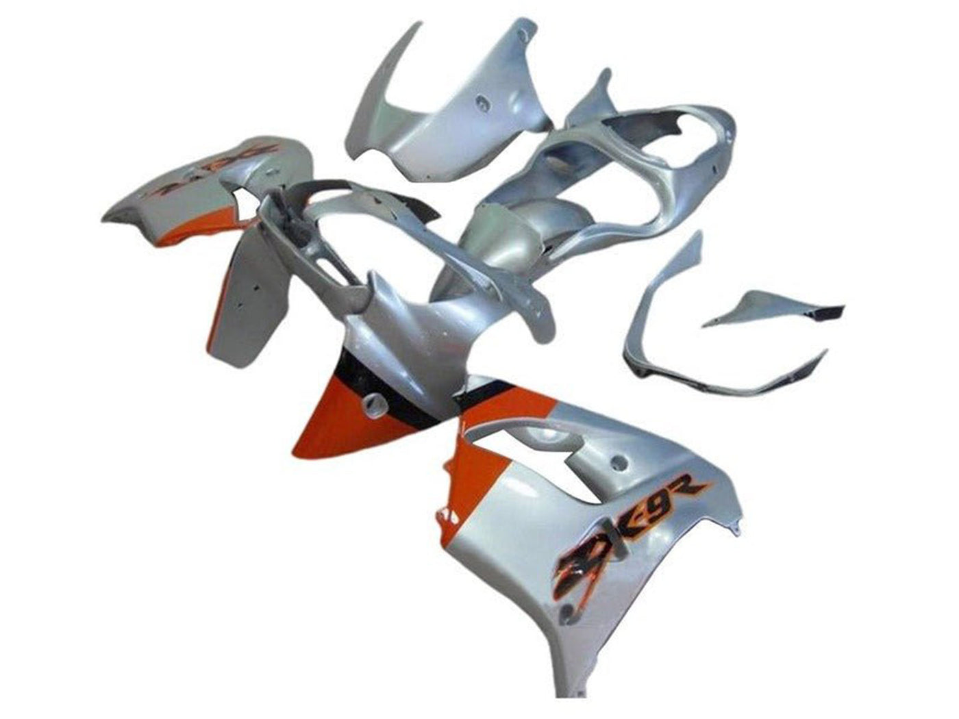 2002-2003 Silver Orange Black Kawasaki ZX9R Fairing Kit