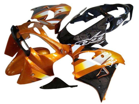 2002-2003 Orange Black White Kawasaki ZX9R Fairing Kit