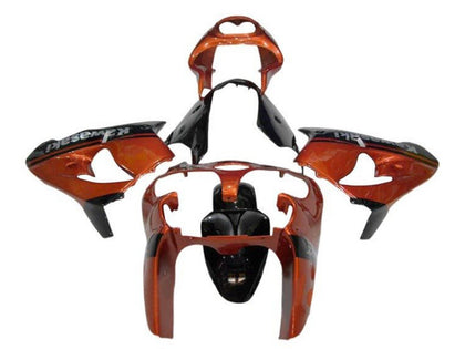 2002-2003 Kawasaki ZX-9R Orange Black Fairing Kit