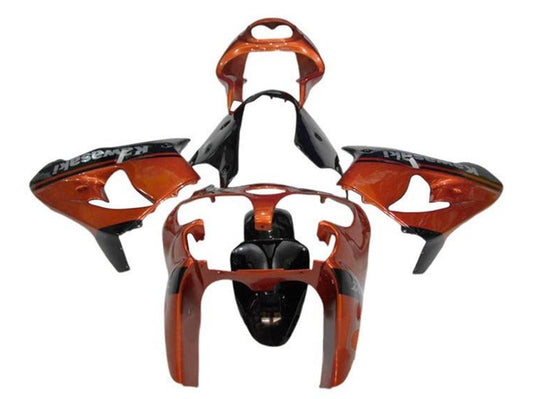 2002-2003 Orange Black Kawasaki ZX9R Fairing Kit