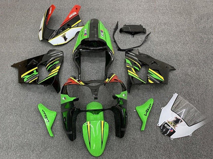 2002-2003 Kawasaki ZX-9R Green Black Yellow Fairing Kit