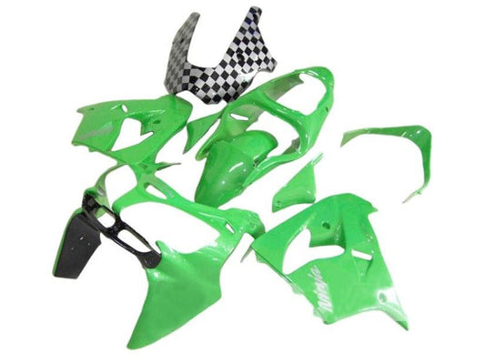 2002-2003 Green Black Checkered Kawasaki ZX9R Fairing Kit