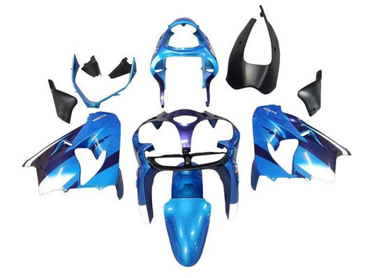 2002-2003 Blue Dark Blue White Kawasaki ZX9R Fairing Kit