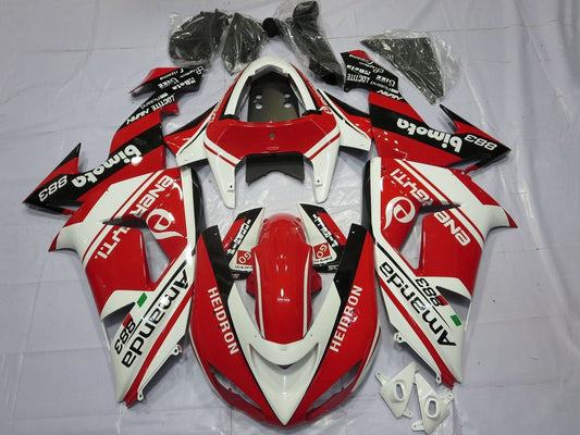 2006-2007 Red White Black Kawasaki ZX10R Fairing Kit