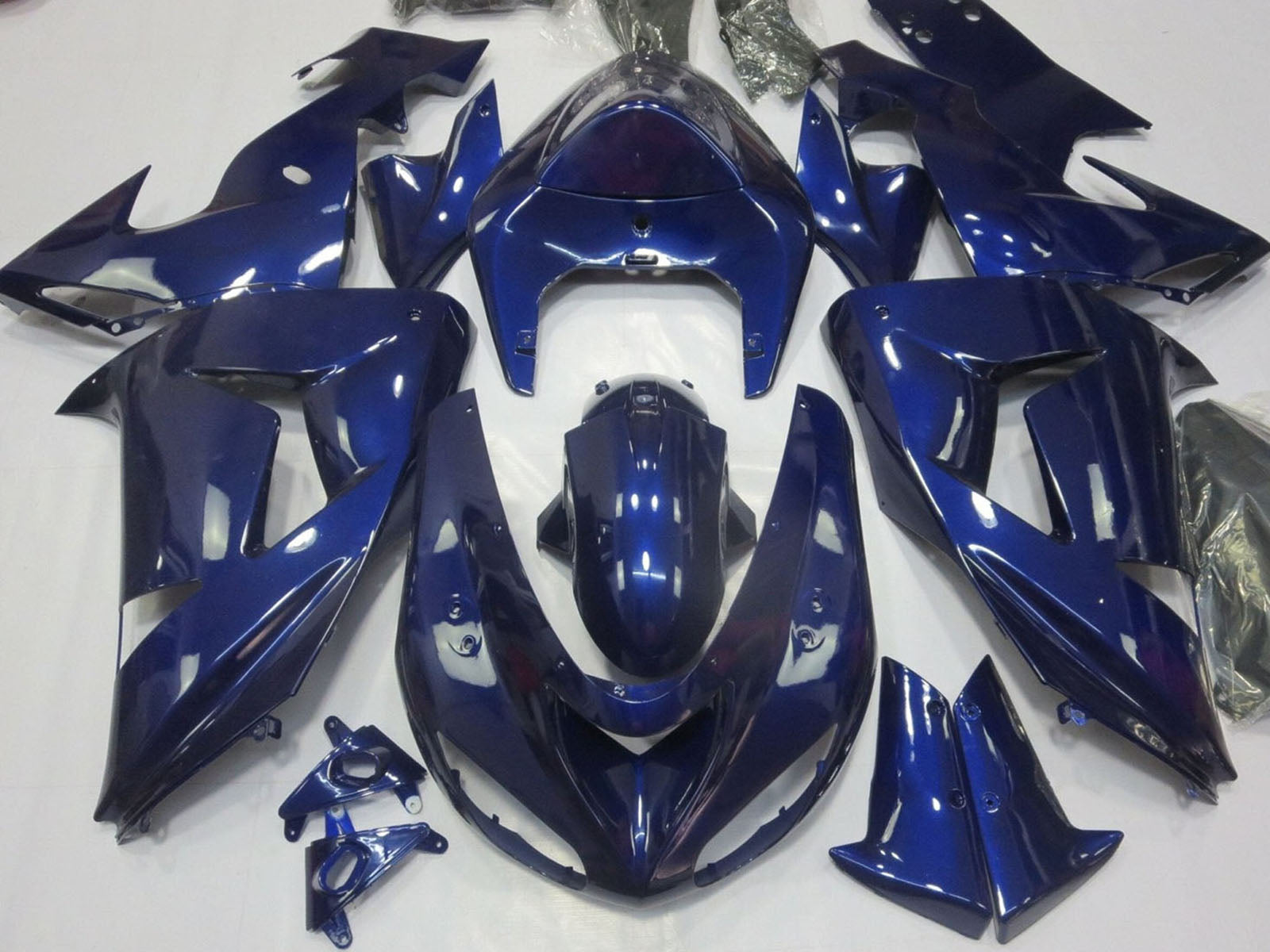 2006-2007 Dark Blue Kawasaki ZX10R Motorcycle Fairing， Purchase 2006-2007 Dark Blue Kawasaki ZX10R Motorcycle Fairing UK - UK