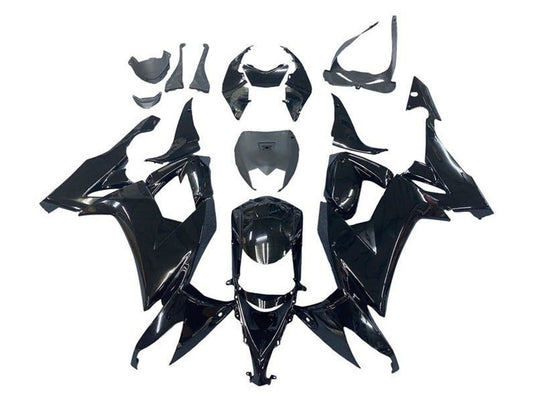 2008-2010 All Black Kawasaki ZX10R Fairing Kit
