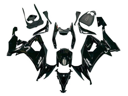 2008-2010 Glossy Black Kawasaki ZX10R Fairing Kit