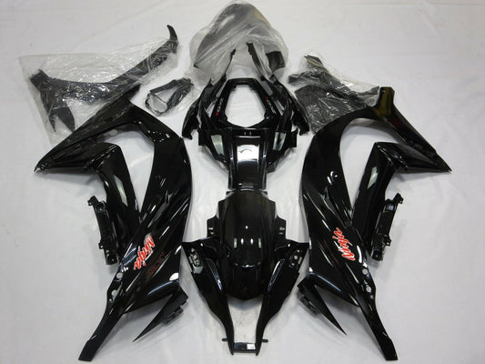 2011-2015 Black Red Kawasaki ZX10R Fairing Kit