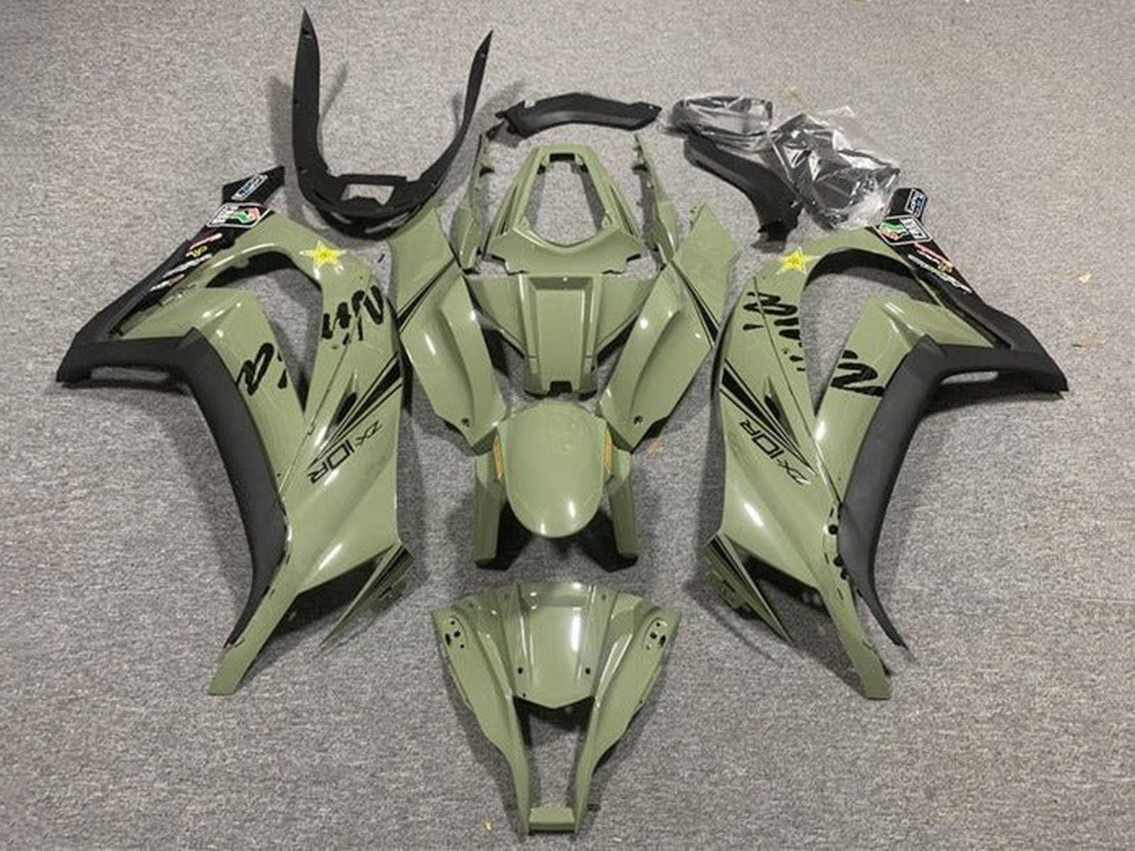 2011-2015 Light Green Kawasaki ZX10R Fairing Kit