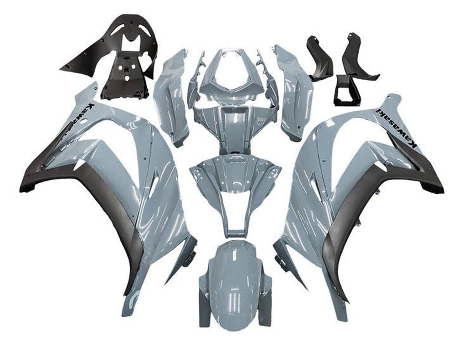 2011-2015 Nardo Grey Kawasaki ZX10R Fairing Kit