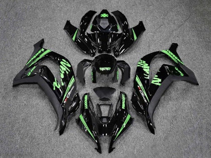 2016-2020 Kawasaki ZX-10R Black Green Fairing Kit