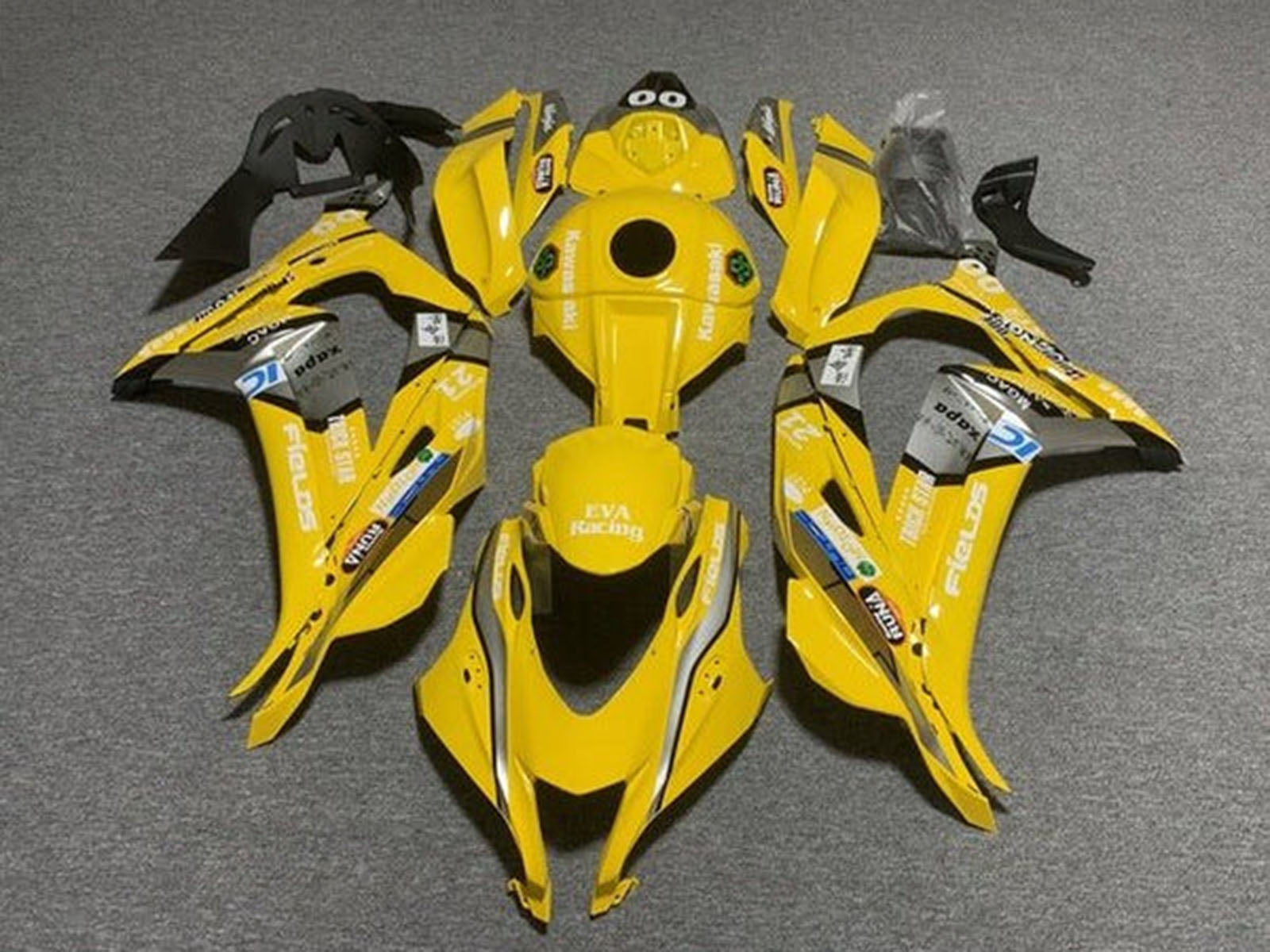 2016-2020 Yellow Kawasaki ZX10R Fairing Kit